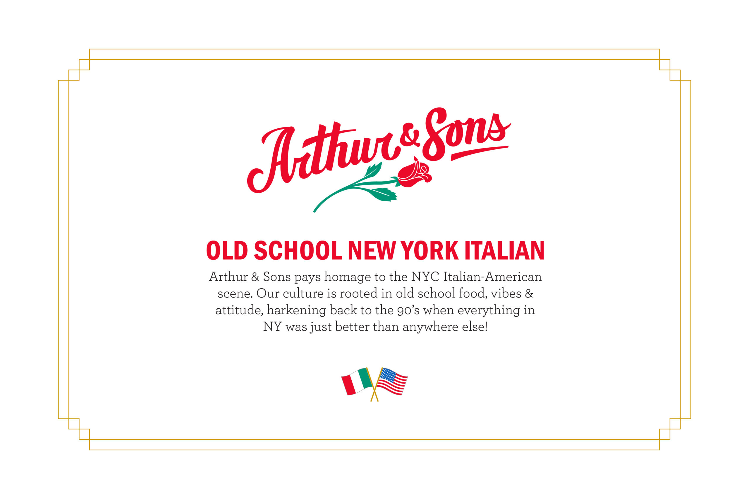 Logo and graphic design for Arthur & Sons by Madonna+Child Creative Studio