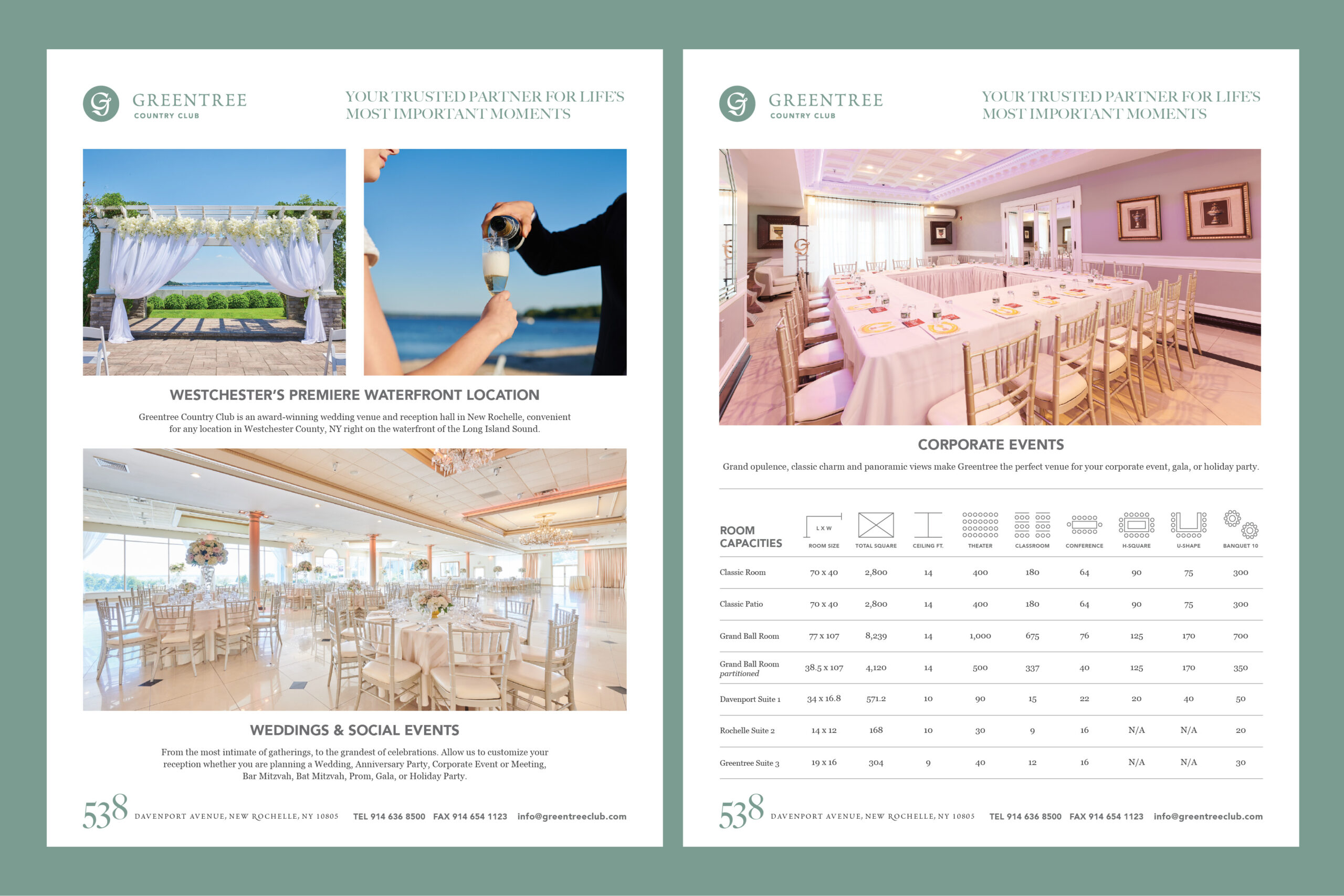 Graphic Design for Greentree Country Club by Madonna+Child Creative Studio