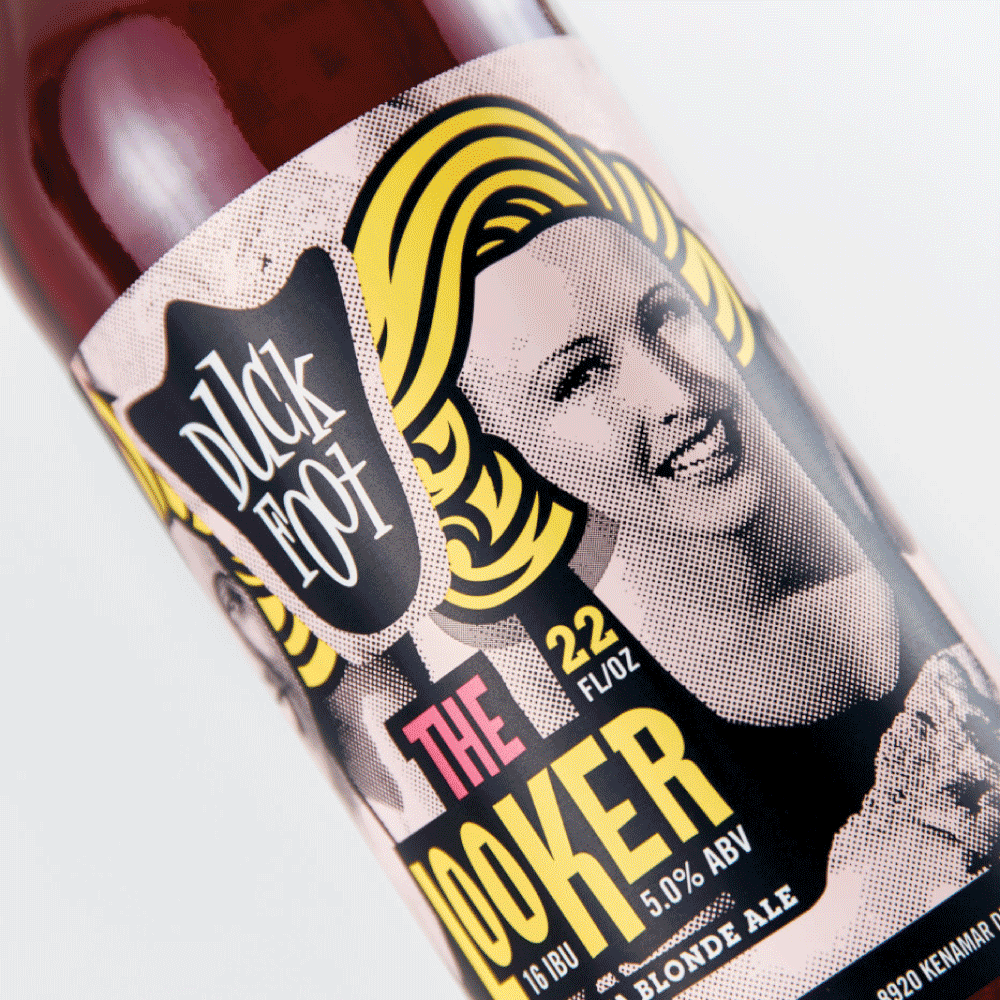 Duck Foot Brewing Co Beer Label Design