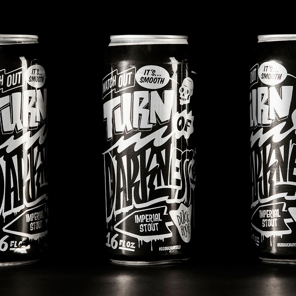 Duck Foot Brewing Co Beer Label Design