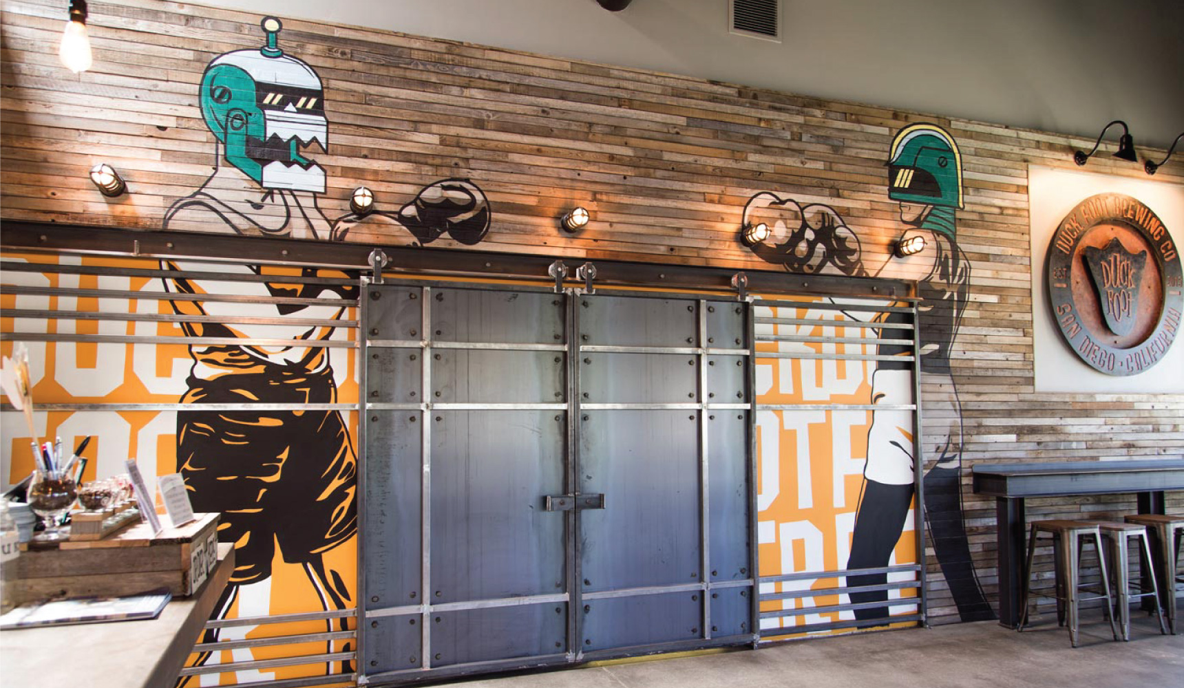 Duck Foot Brewing Co Wall Design