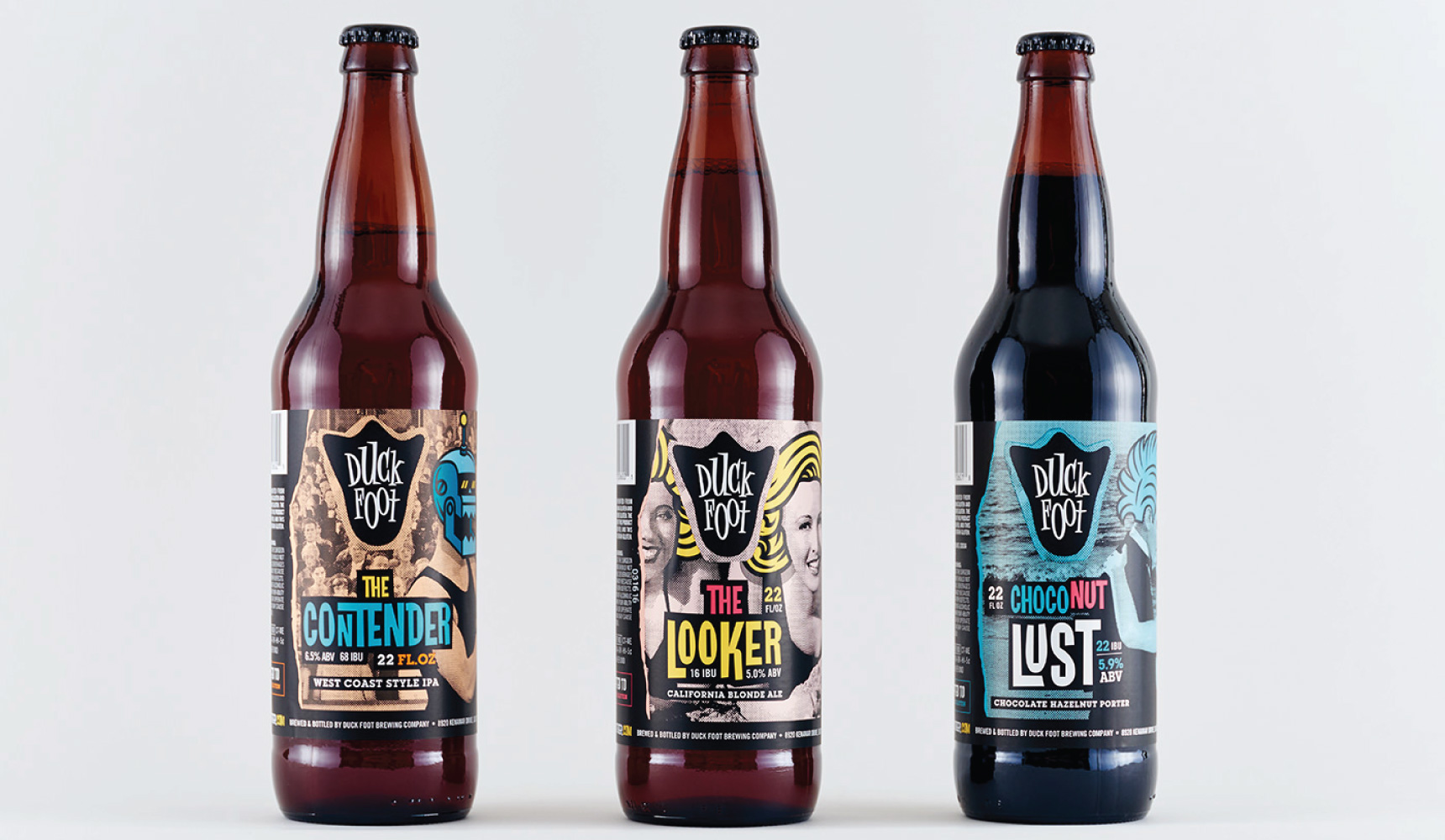 Duck Foot Brewing Co Beer Label Design