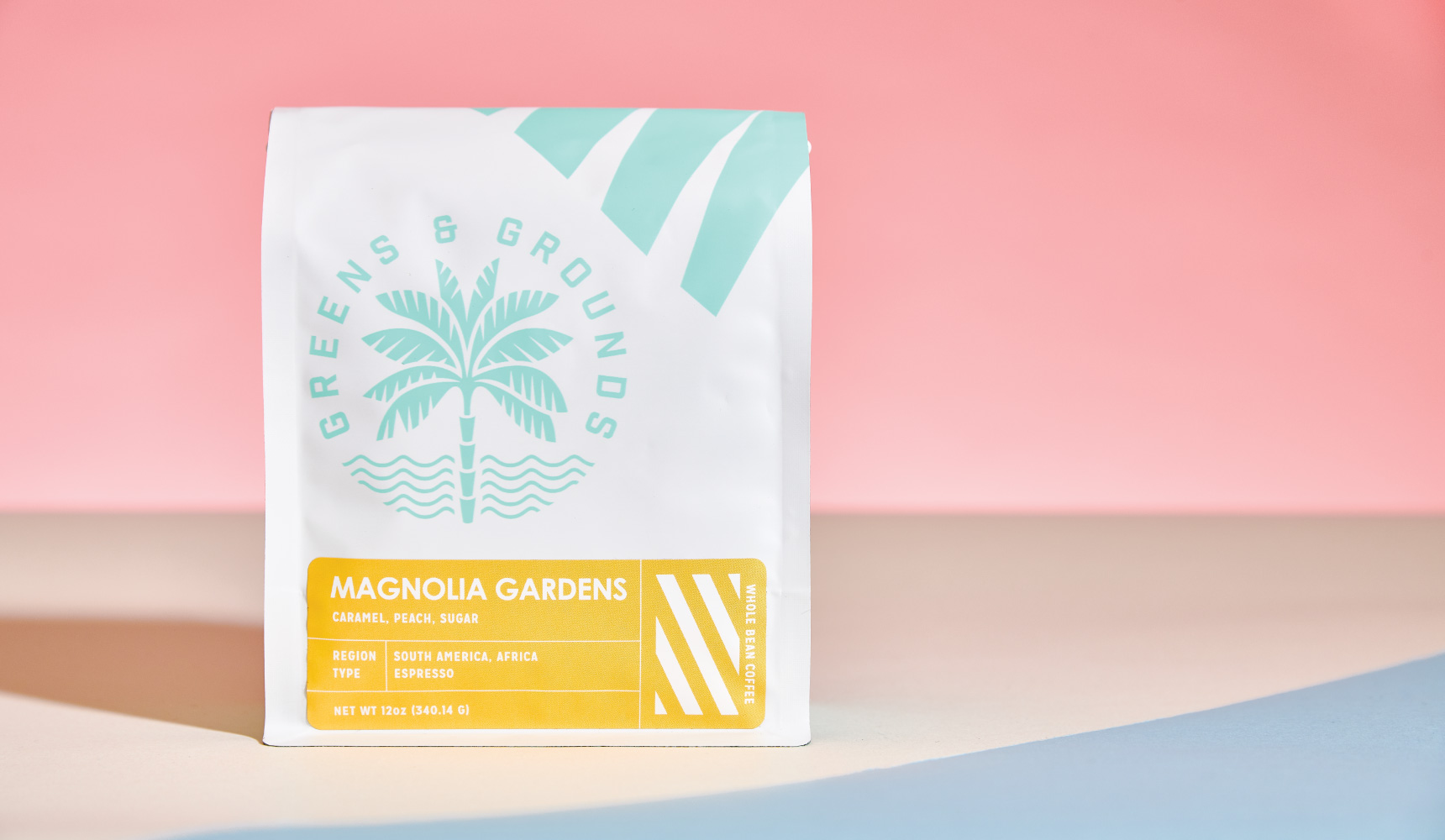 Coffee bag design for Greens & Grounds