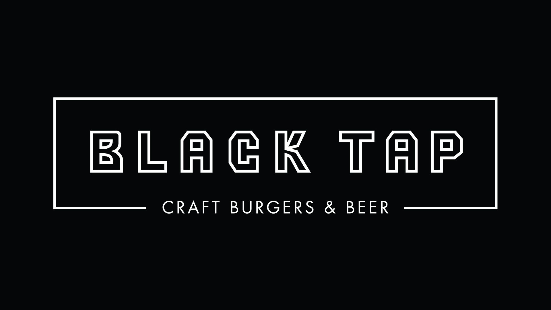 Black Tap Craft Burgers & Beer logo by Madonna+Child Creative Studio